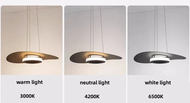 Modern Simple Black White LED creative chandelier Lighting,Suspension Home Decor Indoor Nordic Fixtures for Living Room Aisle