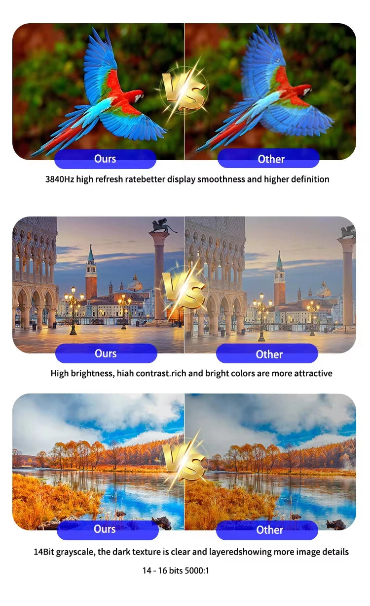 SMD Full Color LED Backdrop Video Wall Panel P2.604 P3.91 Outdoor Rental LED Display Screen