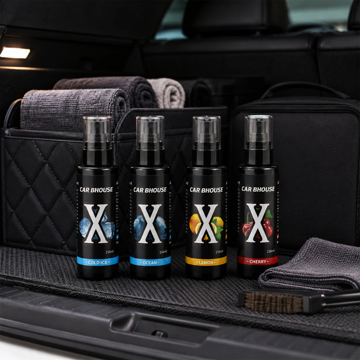 Flower Fruit Scent Car Fragrance Spray, 5.07oz/150ml Large Capacity, Long Lasting Fragrance, Suitable for Car, Home, Hotel, Gift