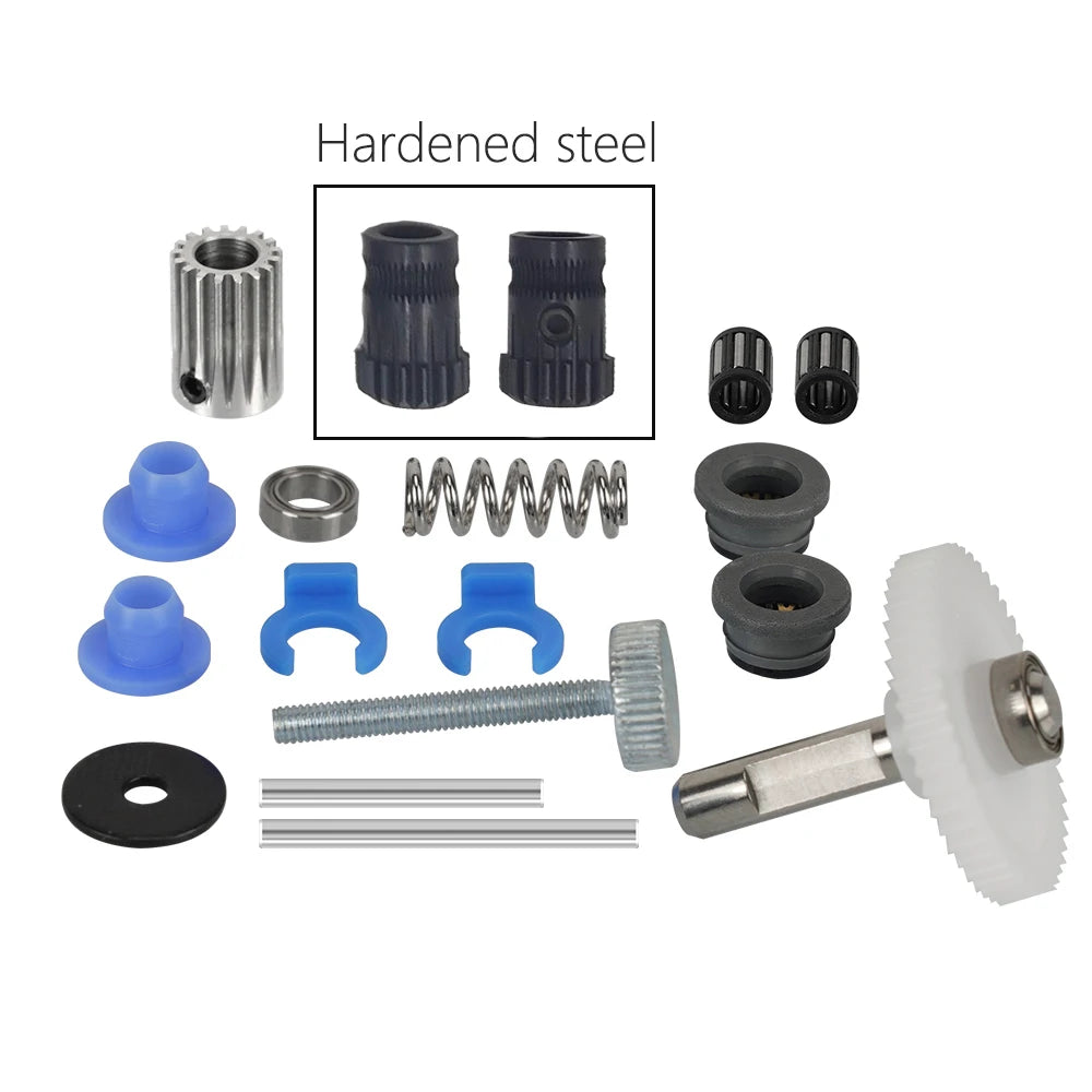 Dual Drive Gear Extruder Kit Hardened Steel Upgrade Feed Gear Extruder Kit For BMG For Prusa DIY Bowden Direct Extruder