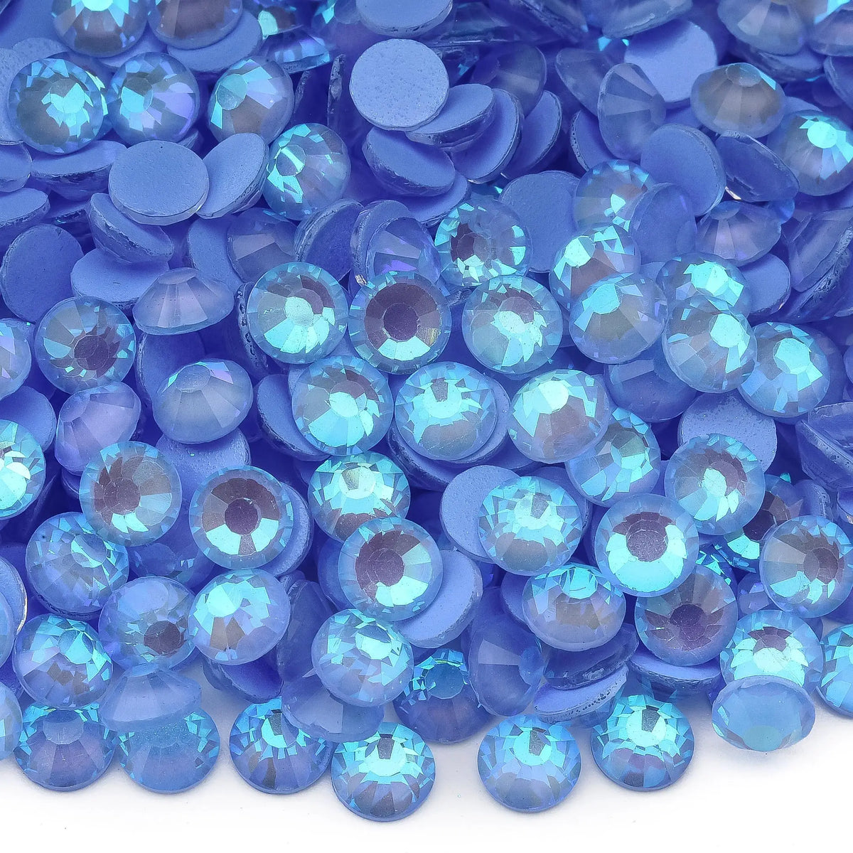 OLeeya SS6-SS30 Texture Blue Series Glitter Crystal Non Hotfix Rhinestones DIY Nails Strass Diamond For Dress Vestidos