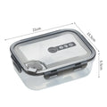 Microwavable Plastic Crisper Lunch Box Multi-compartment Bento Box Portable Food Storage Containers Office Student LeakProof Box