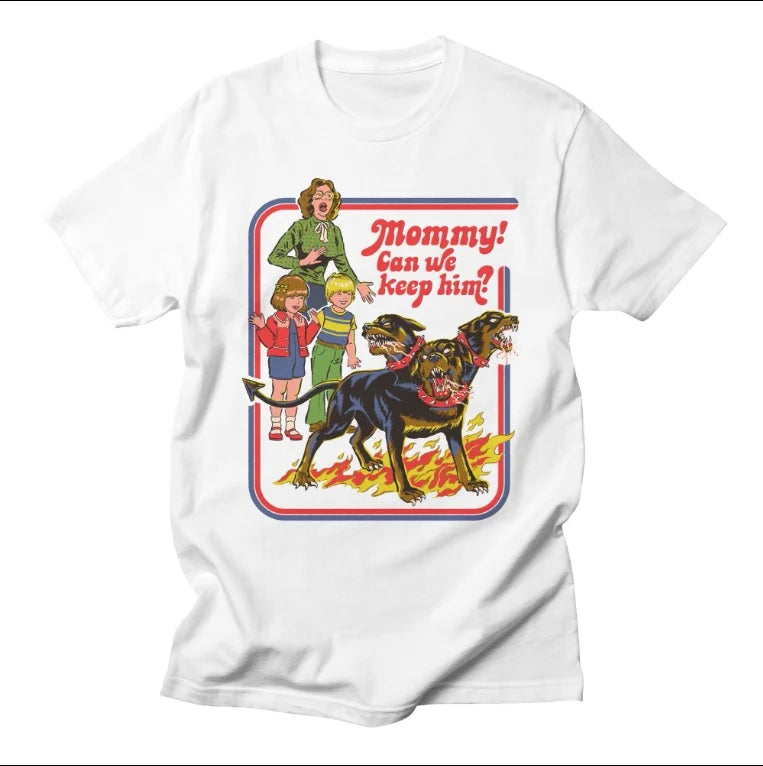 Classic Cartoon Anime, European and American Style Illustration, High Street Casual T-shirt, Men's and Women's Luxury  Top 2026