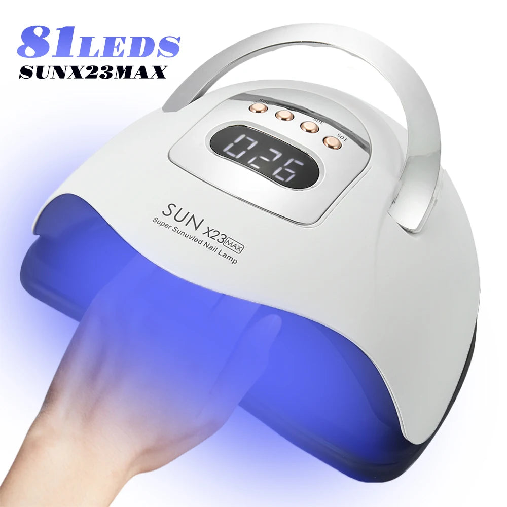 Professional Nail Dryer 81LEDs Nail Curing Lamps For Home Salon UV LED Nail Lamp For All Gel Polish Nail Equipment Manicure Tool