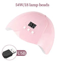 LED UV Gel Nail Lamp with 3 Timer Presets Auto Sensor Gel Polish Nail Dryer Curing Lamps for Manicure Home and Salon