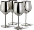 Unbreakable Wine Glasses Set Of 6 4/2 Stemmed Outdoor Wine Glasses Wedding Glasses Large Black Wine Goblets Polished Glassware