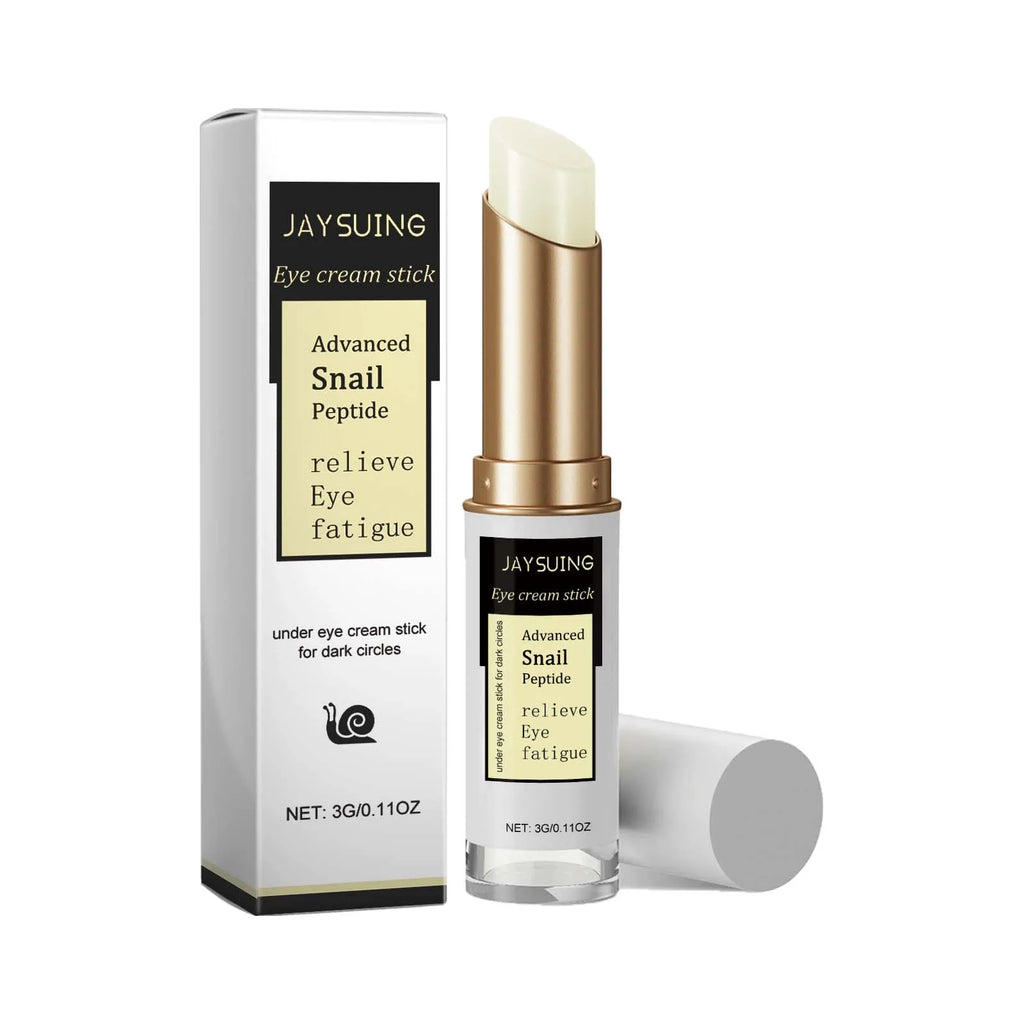 Snail Eye Cream Stick Anti-Puffiness Wrinkle Removal Fade Dark Circle Fine Lines Repair Moisturizing Firming Lightening Eye Care