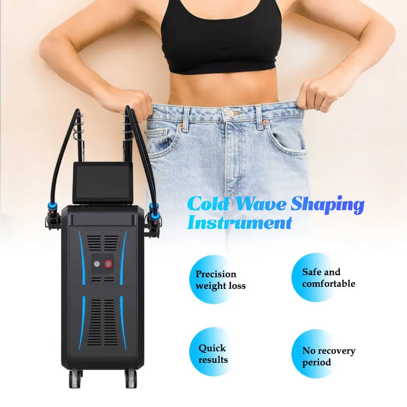 Professional Non Invasive Cold Wave Shaping EMS RF Fat Reduction Equipment for Body Contour Slimming