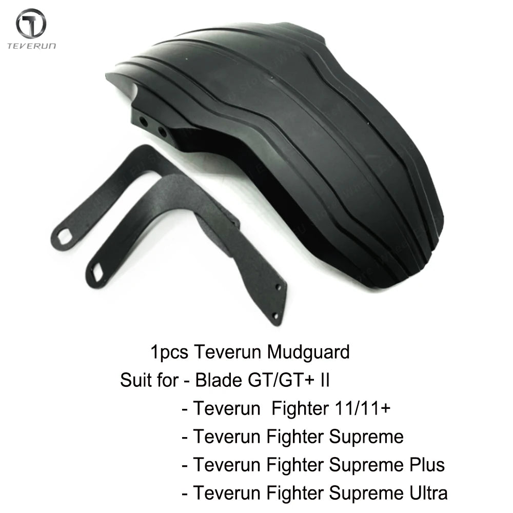 Original Teverun Carbon Fiber Fender Blade GT II Mudguard Suit for Teverun Fighter 11 60V Scooter Original Teverun Accessories