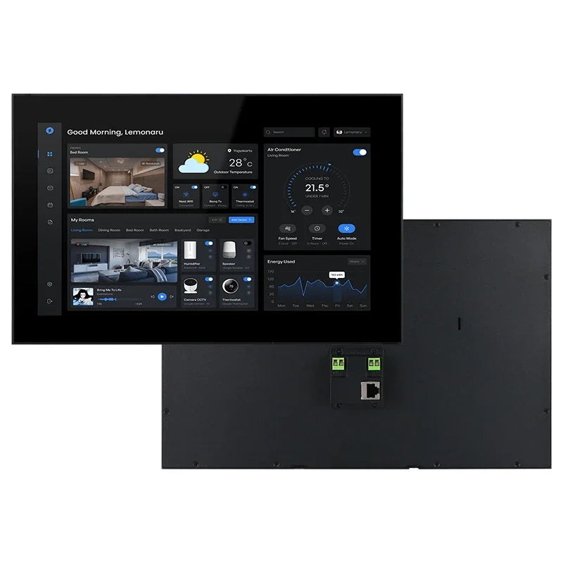 2025 Bigger Size 14 Inch Aluminum case Home Automation Smart Security in Wall Control Panel Pc