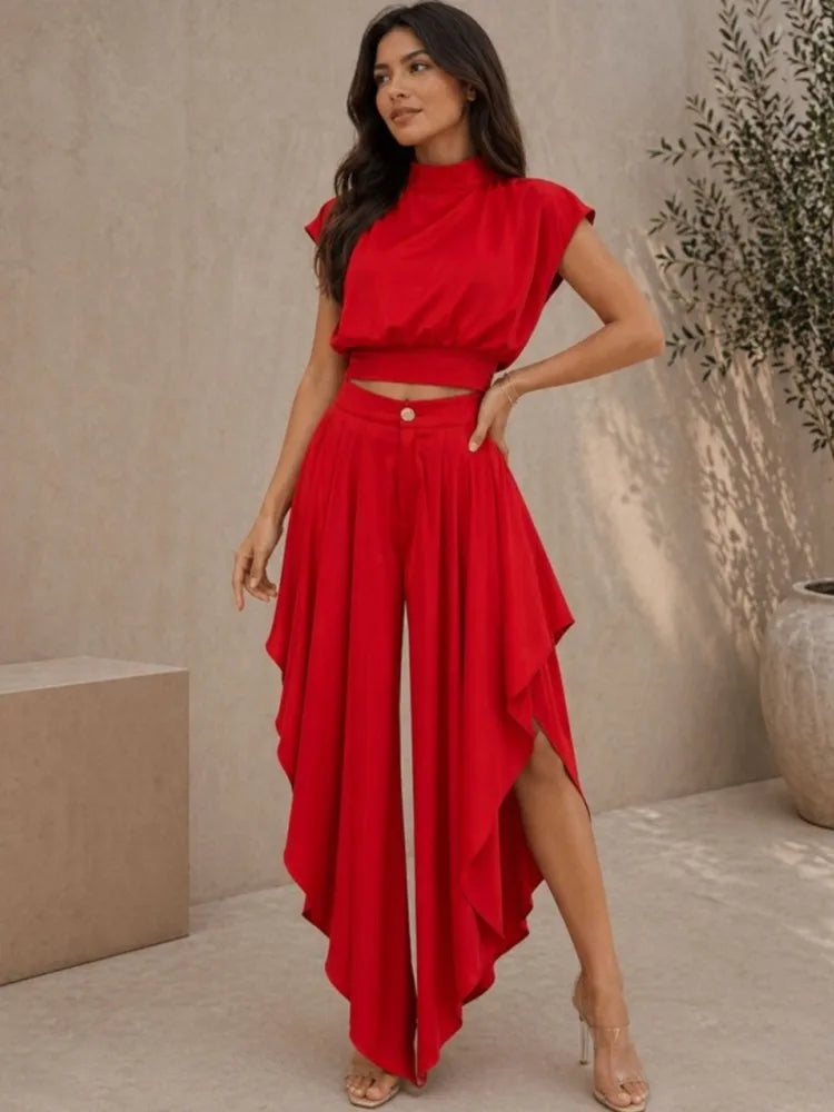 2 Piece Women Sets 2026 New Summer Autumn Matching Sets Two Pieces Sets Short Sleeve Tops And Pants Suits Outfits Clothing