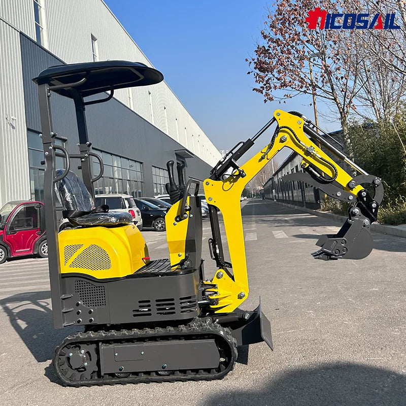 Mini Excavator OKW08 Compact Small Digger 2350mm Digging Height Rubber Tracks for Landscaping Projects