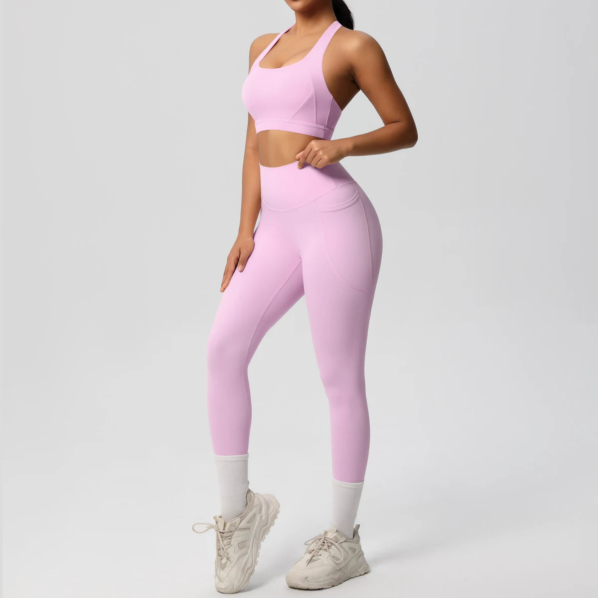 Yoga Suit Sports Set Womens Sportswear Sports Women's Yoga Bra Tummy Control Slimming Booty Leggings Women's Tracksuit