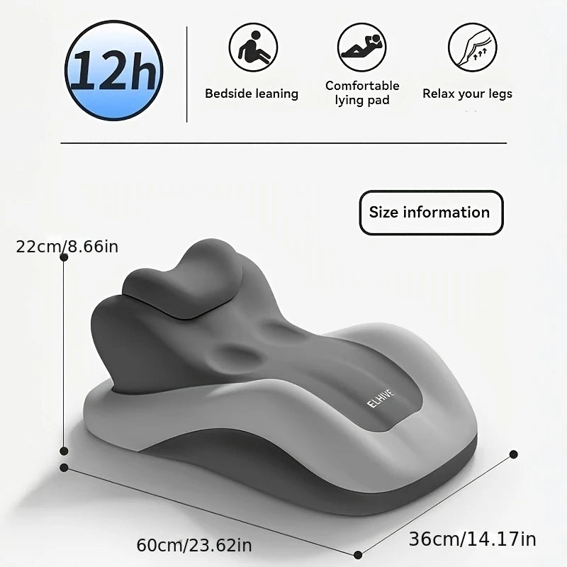 Adjustable Wedge Pillow, Ergonomic Prone Cushion Designed for Comfortable Phone Use And Gaming in Bed. Contoured Support