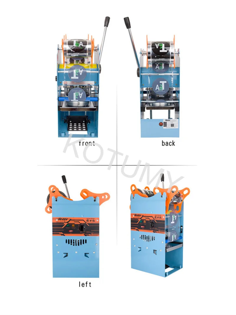 95MM Commercial Cup Sealing Machine Manual Pressure Sealing Machine Beverage Cup Sealer Milk Tea Seal Machine Boba Tea Machine