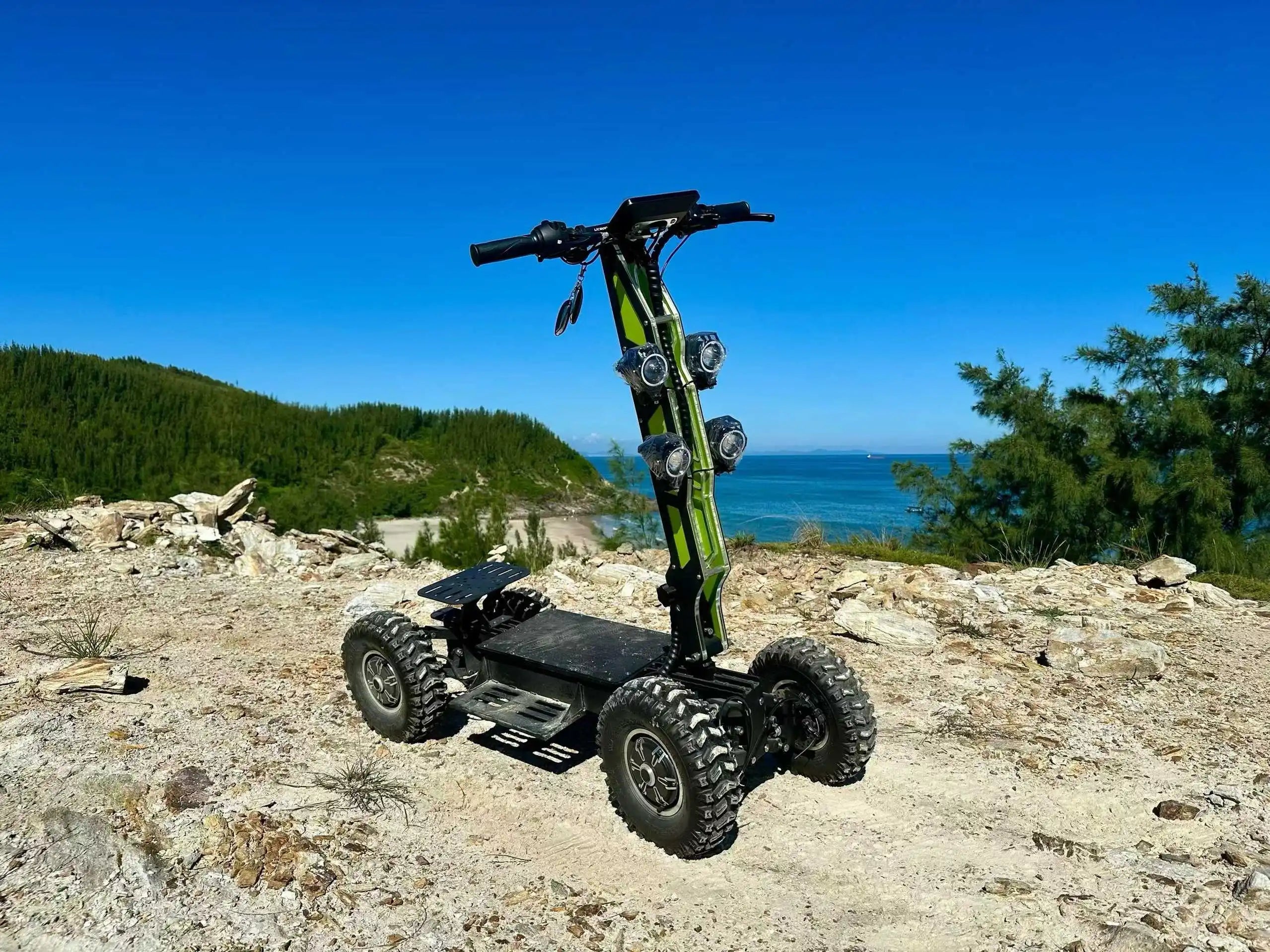 Unisex 4x4 40AH Tilt Electric Scooter All Terrain Off-Road Golf Cart Adult Four Wheel Belt Optional Rear Trailer