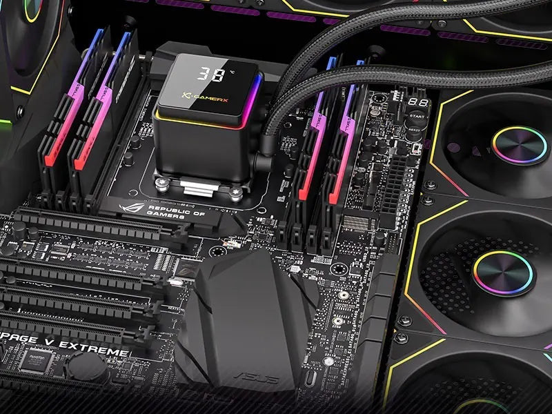 X-GAMERX M240 M360 Liquid Cooling ARGB Dynamic Light Synchronization Thermal Display Integrated Water Cooling Radiator