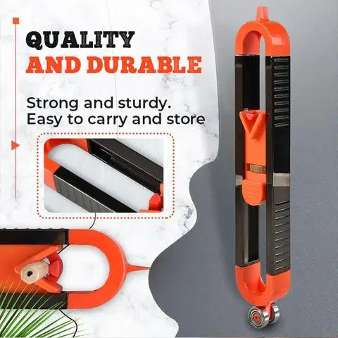 Profile Scribing Ruler Contour Gauge with Lock - Precise Scribe Tool Woodworking Edge Corner Measuring Profile Duplicator