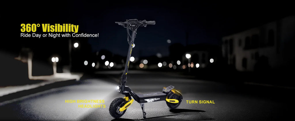1200W Electric Scooter for Adult 48V13AH 28MPH 11'' Off-road Commuting E-Scooter
