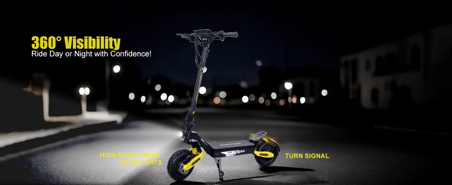 1200W Electric Scooter for Adult 48V13AH 28MPH 11'' Off-road Commuting E-Scooter