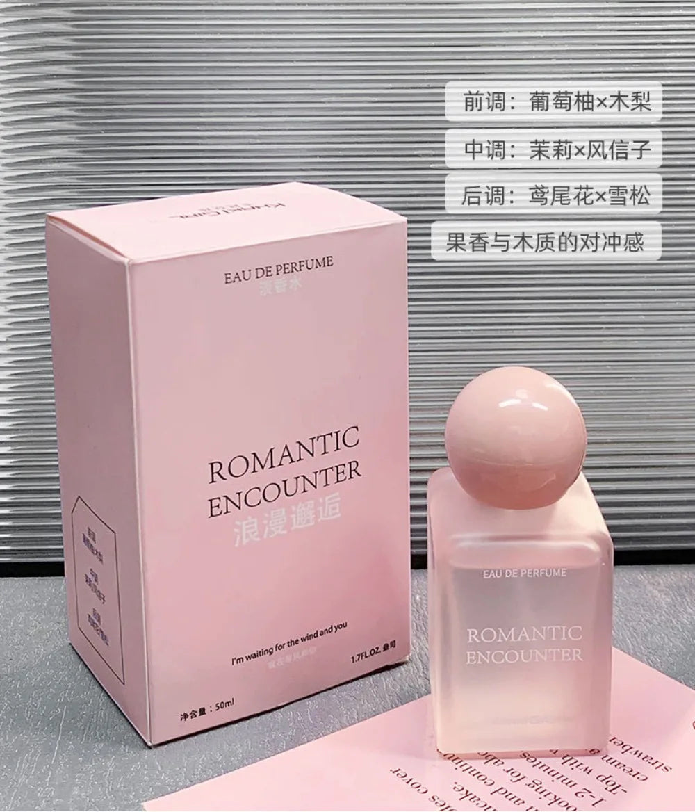 Romantic Encounter Perfume for Women 50ML EDP Long Lasting Fruity Woody Floral Fragrance Elegant Girly Scent For Daily Use Date