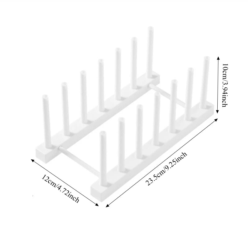 Creative Multifunctional Dish Drainer Rack - 2-Tier Kitchen Sink Organizer for Plates, Bowls, Lids, Utensils,Space Saving Design