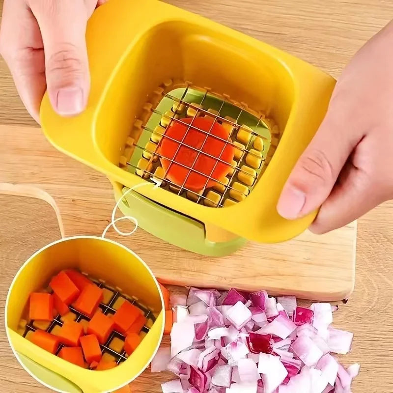 Multifunctional Vegetable Chopper Onion Dicing Artifact French Fries Slicer Kitchen Gadget Cucumber Potato Slicer Kitchen Tools