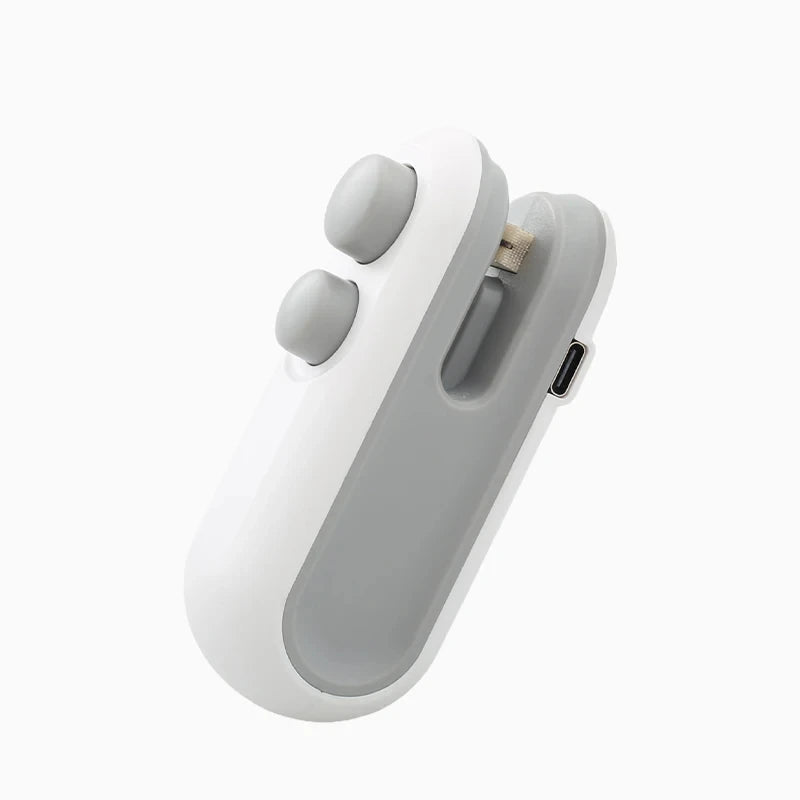 Mini USB Rechargeable Handheld Heat Sealer – Portable Bag Sealer for Plastic Food Storage & Snack Clip Bags