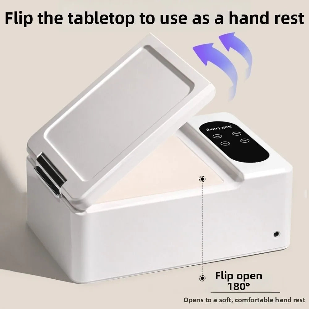 Versatile Dual Hand Nail Dryer Lamp Flip Design 96 LEDS Nail Curing Lamp 30/60/99/120s Timer 2IN1 UV Nails Lamp Salon