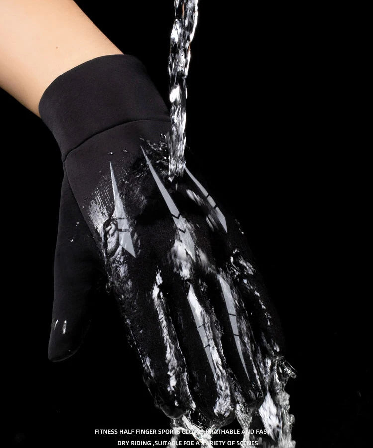 Warm Gloves for Men Motorcycle Winter Windproof Gloves Water-Repellent Cycling Takeaway Touch Screen Fishing Non-slip Gloves