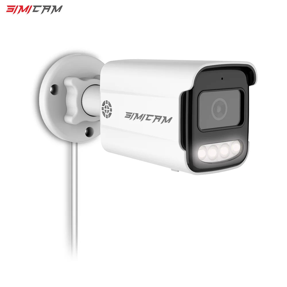 CCTV PoE IP Security Camera Outdoors Waterproof 2-way Audio Color Night Vision 4K 8MP 5MP 4MP Surveillance Camera For Options