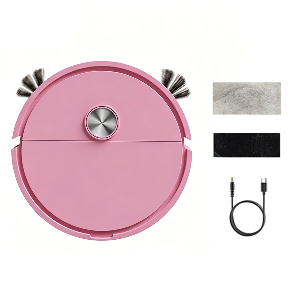 3 In 1 Mini Robots Vacuum Cleaner Automatic Obstacle Avoidance Multi Function Sweeping Cleaners for Pet Hair&Hard Floor&Carpet