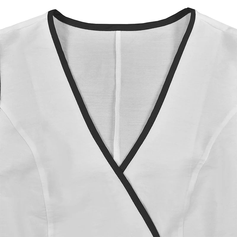 BKLD 2025 Women's Temperament Commuting Suit Contrasting Button Sleeveless Vest Tops+Zipper Pockets Pants Fashion Casual Outfits