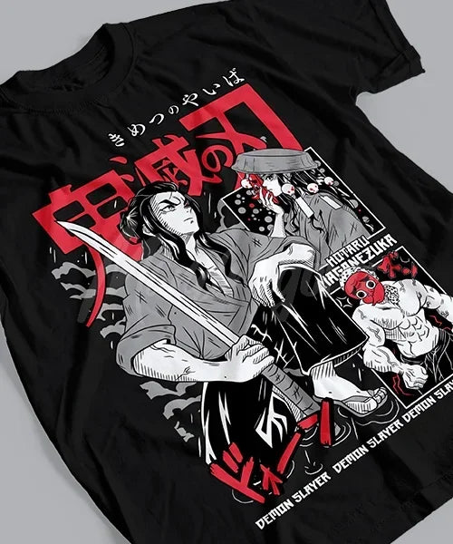 Camiseta unisex Demon Slayer Hotaru Haganezuka Etapas Cotton anime T-shirt