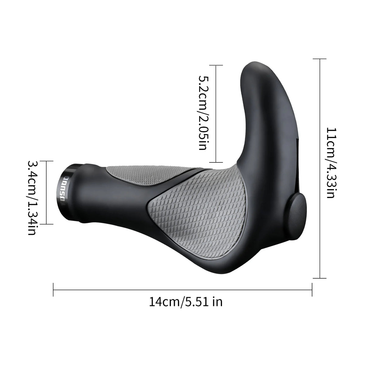 TOSUOD Bicycle Handlebar Grips Ergonomic Design Bionic Gecko Palm Texture Non-Slip Shock-Absorbing Bike Handlebar Grips Cycling Accessories