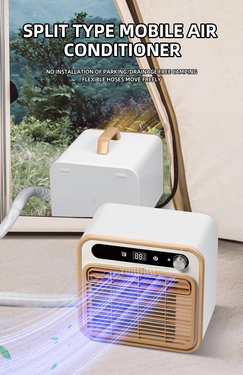 5000BTU Climatizador Portable Split Type Air Conditioner with 1.5m Connecting Pipe Remote Control