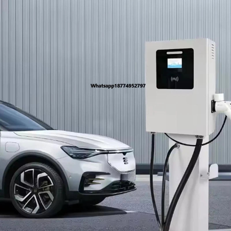 Wall-mounted DC Fast Charger 30kW EV Charging Pile with CCS2 / GBT for Office Building CE TUV Approved OEM Service Wholesale