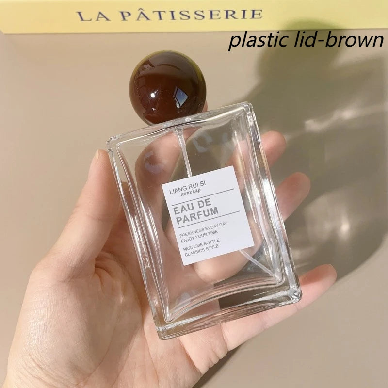 100/50/30ML Perfume Bottles Square Glass Portable Spray Bottle Large Capacity Replacement Empty Wholesale Refillable Containers