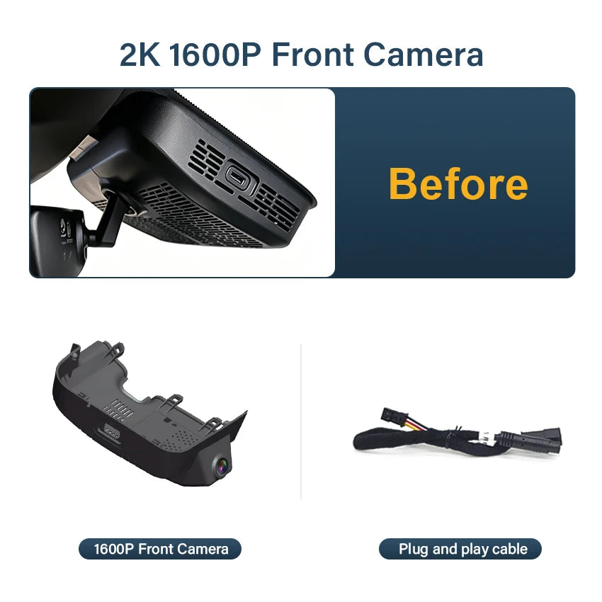 New! 4K UHD Plug and Play Car DVR Dash Cam Camera For Omoda 7 Omoda7 2025 2026 2027 Wifi Dashcam Customized Video Recorder