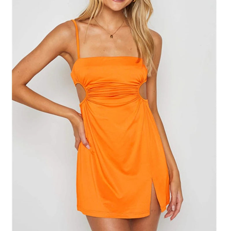New Women Party Lace Flower Backless Mini Dress Summer Sexy Sling Spaghetti straps Deep V Neck Wedding Club Vestidos