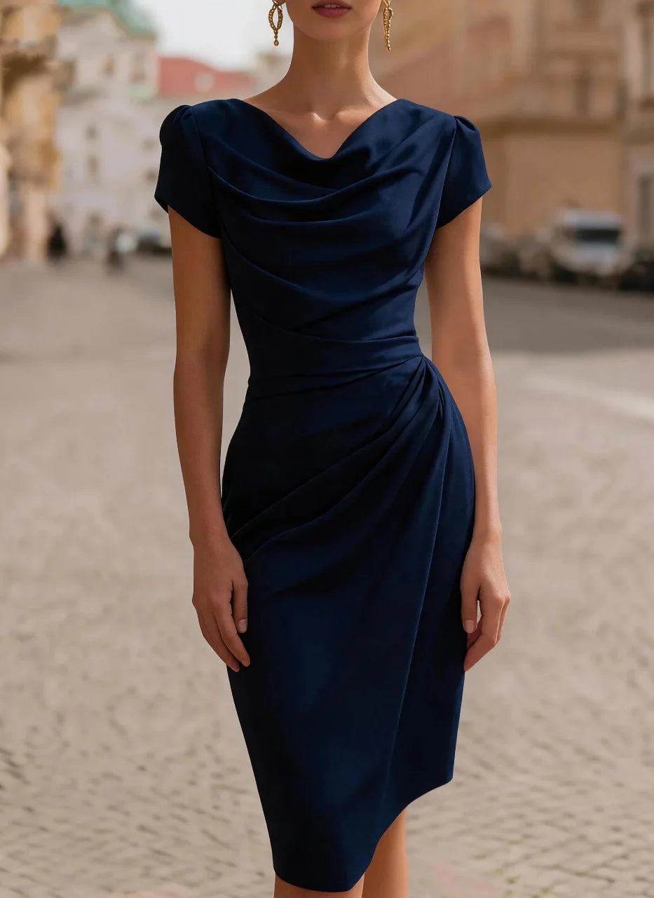 Spring Summer Dress Women's Elegant White One-Shoulder Commuter Dresses 2026 Trends Midi Skirt Business Party Dress Robe