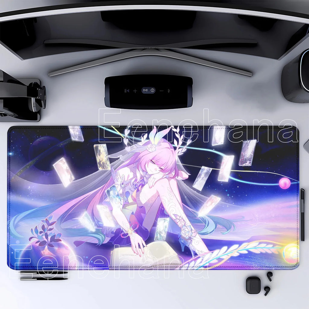 Mouse Pad Honkai Star Rail Cyrene HD printing Pretty Gaming Lock Edge Large Rubber Anime kawaii Mousepad Laptop offices Desk Mat