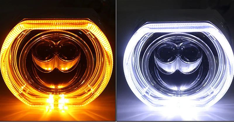 SANVI 2PCS S13 60W 6000K Dual Hyperboloid Bi LED Projector Lens 3R G5 H4 h7 9005 9006 Auto Projector Lens LHD Headlight