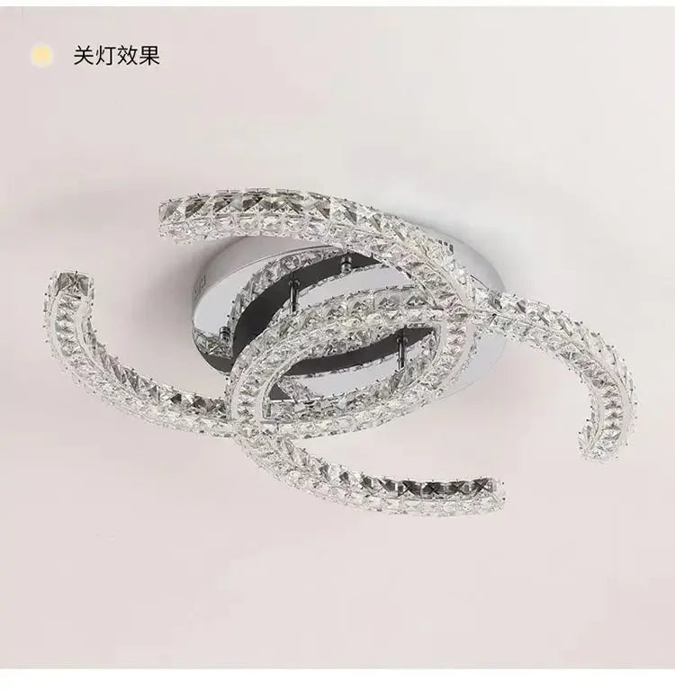 Modern 2024 New Special-shaped Crystal Chandelier Modern Simple Decoration Living Room Dining Room Home Decoration