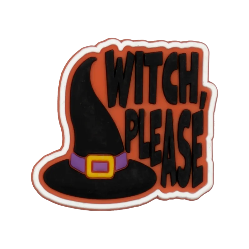 1/30pcs Halloween Shoe Charms Ghost Witch Shoe Decorations Pins for Kids Men Women Party Accessories Buckles Treat or Trick Gift