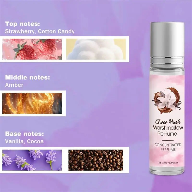 Christmas Musk Chocolate Perfume Natural Lasting Coconut Scent Rich Popular Roll-on Perfume Gift Women Perfect For The Holidays