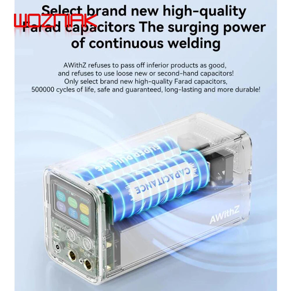 UF20B Portable Farad Capacitor Spot Welder 99 Level Adjustment Spot Welding Machine for Mobile Phone Battery Nickel Sheet Repair