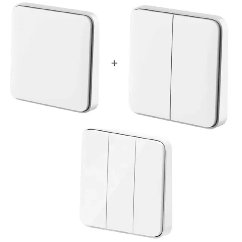 Xiaomi Smart Wall Switch Single Double Triple Key Dual Control Live&Neutral Line Work for Smart Light Mi home App