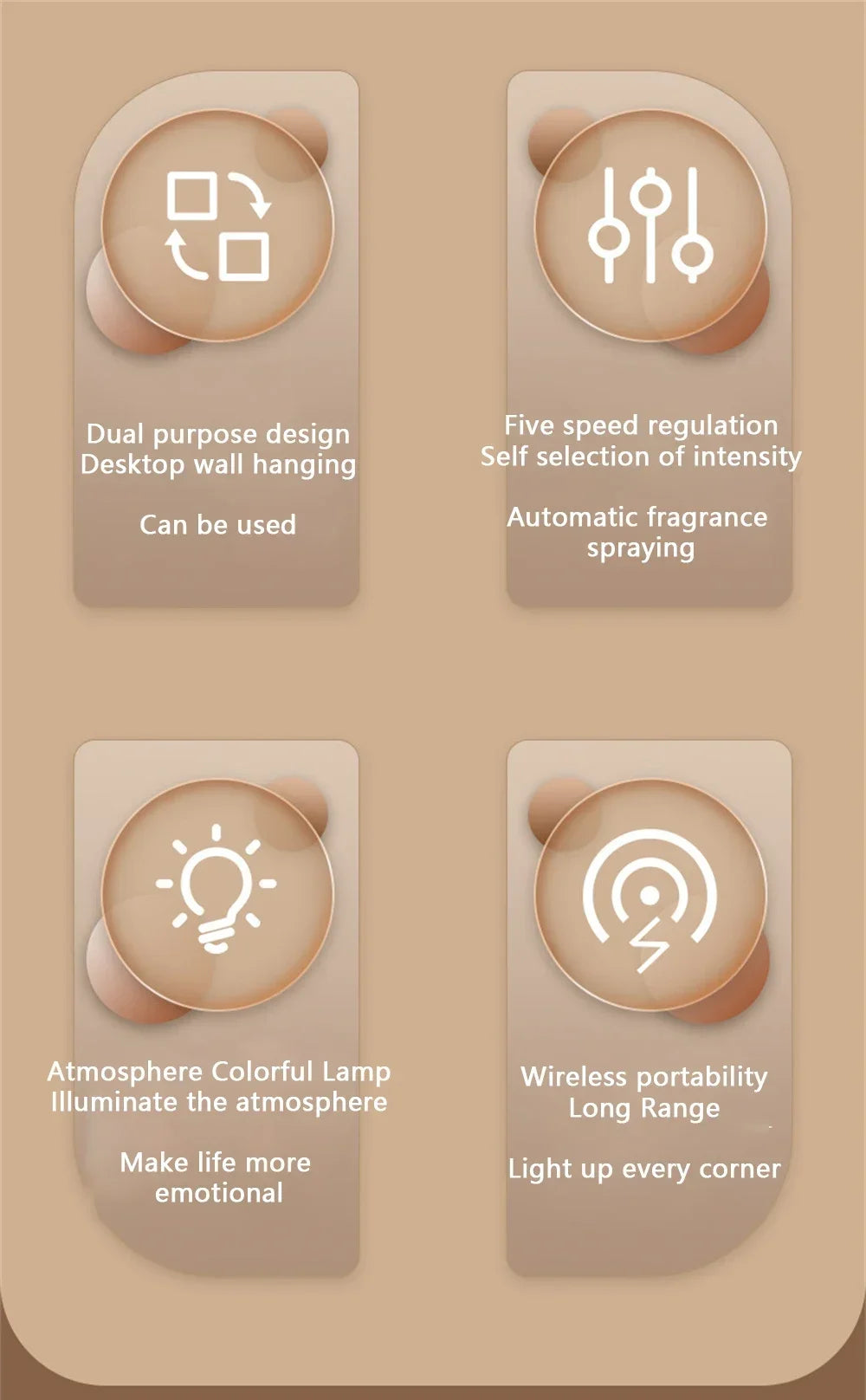 Wall-mounted Oil Aromatherapy Machine Air Purifying Automatic  Diffuser Toilet Deodorization Fragrance Humidifier Colorful Night