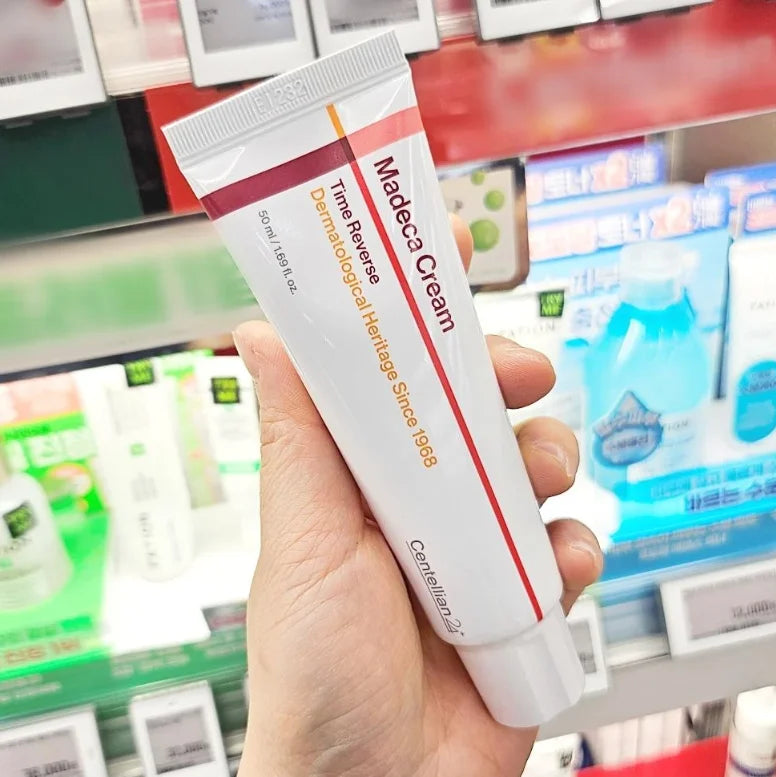 Centellian24 Madeca Cream Original Korea Time Reverse Face Cream 50ml Centella Asiatica Extract Repairs Skin Barrier Moisturizer